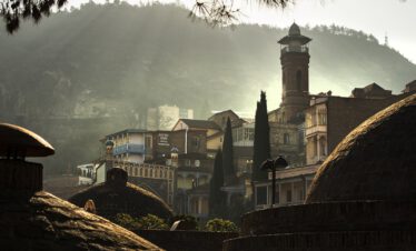 View in Old Tbilisi with the mosque