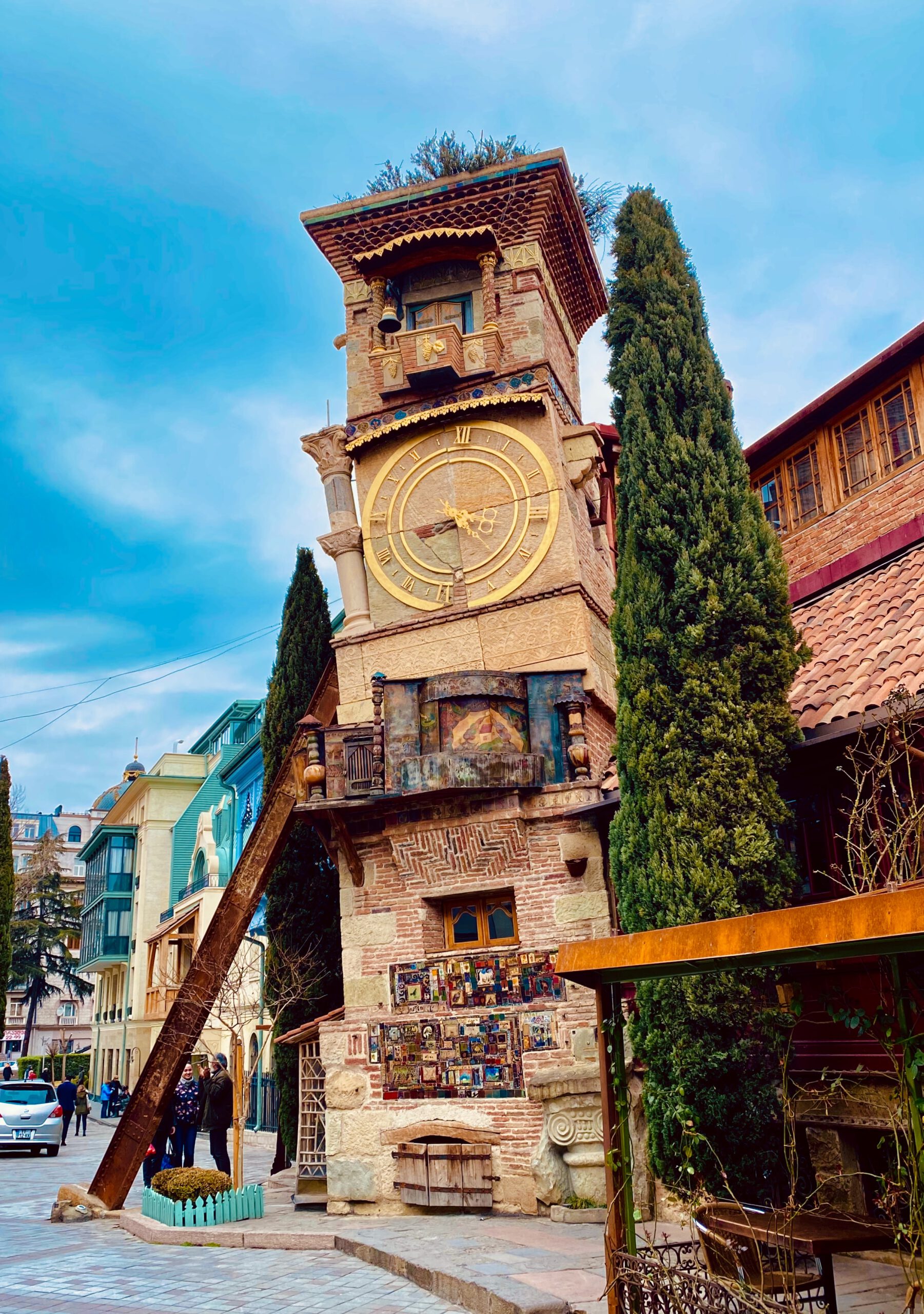 Clock tower at Gabriadze theater Tbilisi