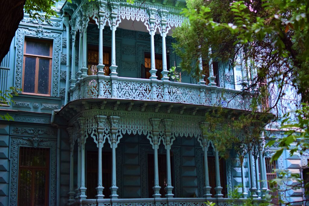 Old balcony in Tbilisi Georgia