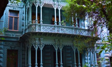 Old balcony in Tbilisi Georgia