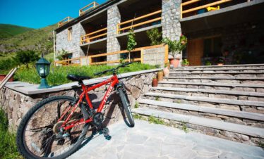 Bicycle tour cycling trip bike tour MTB mountain bike journey Georgia Tbilisi Batumi Caucasus road landscape Tsalka Paravani Vardzia Borjomi Abastumani Guria Black Sea Kaukasus-Reisen small group individual book proposal route guide