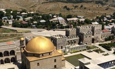 Bicycle tour cycling trip bike tour MTB mountain bike journey Georgia Tbilisi Batumi Caucasus road landscape Tsalka Paravani Vardzia Borjomi Abastumani Guria Black Sea Kaukasus-Reisen small group individual book proposal route guide