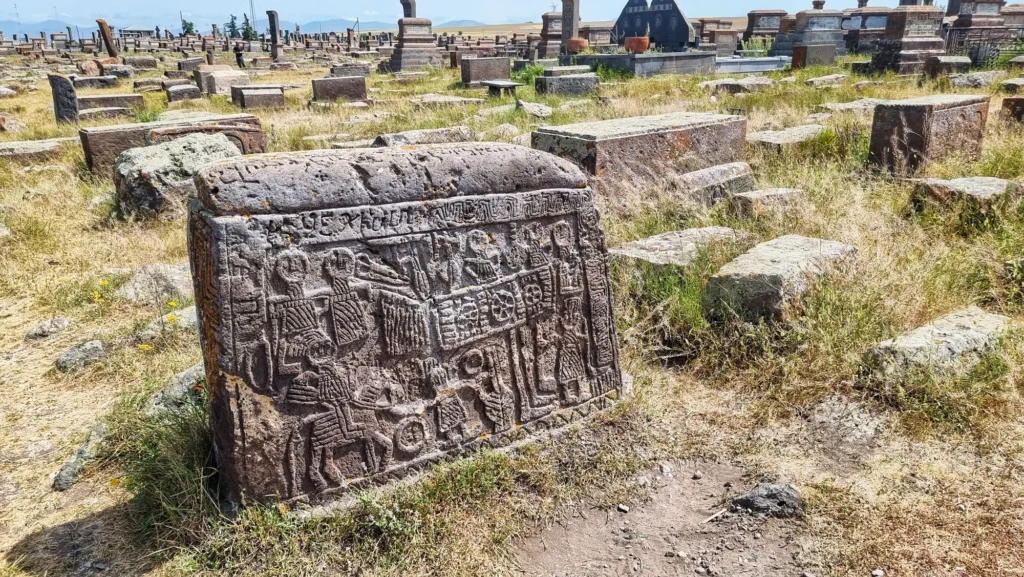 Armenien Friedhof Stein
