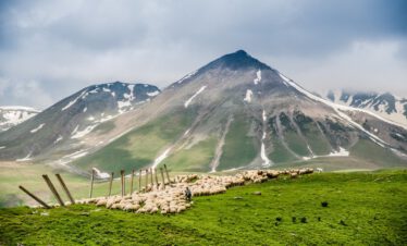 Landscape near Gudauri at the Georgian Military Road
