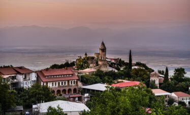 View to Sighnagi Georgia