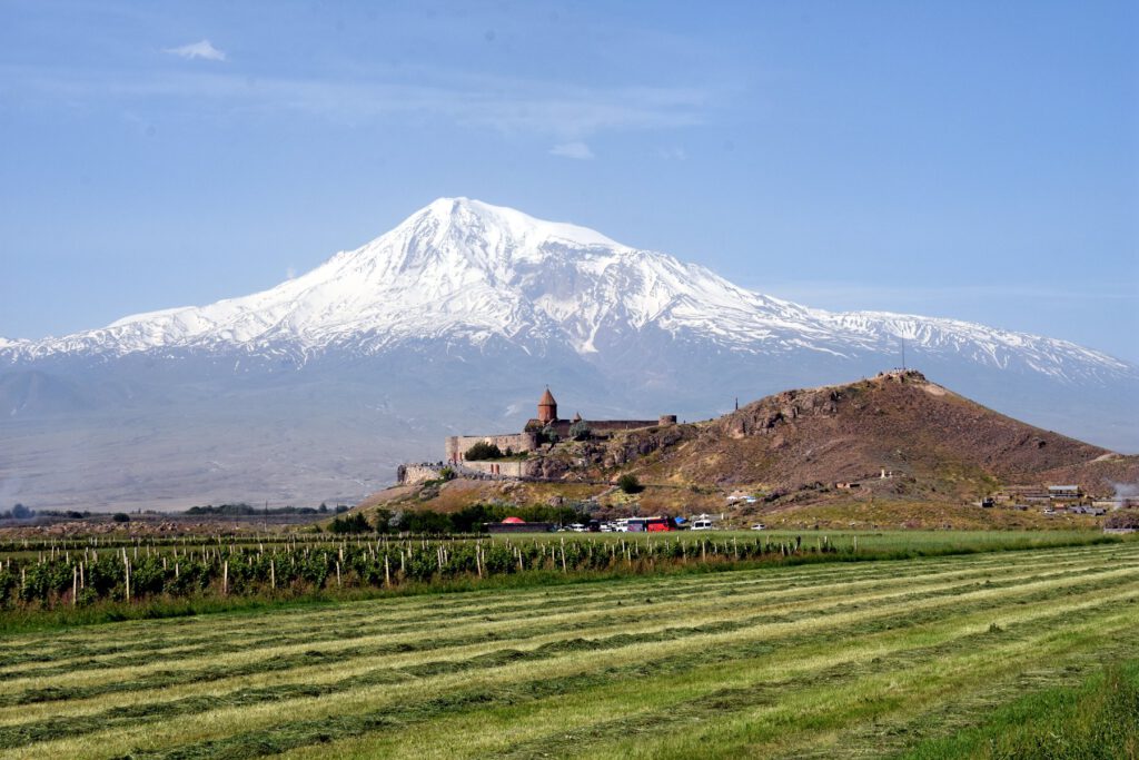 Mount Ararat seen from Khor Virap, Armenia