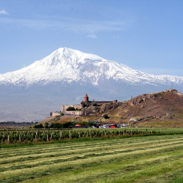 Mount Ararat seen from Khor Virap, Armenia A pre-planned Self-drive tour of 18-21 days from Azerbaijan to Georgia to Armenia in a 4x4 rental car to the best sights in the South Caucasus. We organize your itinerary and route, the 4x4 rental car, your hotel accommodations and local guides. Our stuff is supporting your trip from Baku, Tbilisi, Yerevan and Gyumri. You will go across the Caucasus Region from East to South and West from the Caspian Sea to Lake Sevan and then to the Black Sea.