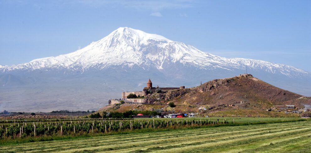 Mount Ararat seen from Khor Virap, Armenia A pre-planned Self-drive tour of 18-21 days from Azerbaijan to Georgia to Armenia in a 4x4 rental car to the best sights in the South Caucasus. We organize your itinerary and route, the 4x4 rental car, your hotel accommodations and local guides. Our stuff is supporting your trip from Baku, Tbilisi, Yerevan and Gyumri. You will go across the Caucasus Region from East to South and West from the Caspian Sea to Lake Sevan and then to the Black Sea.